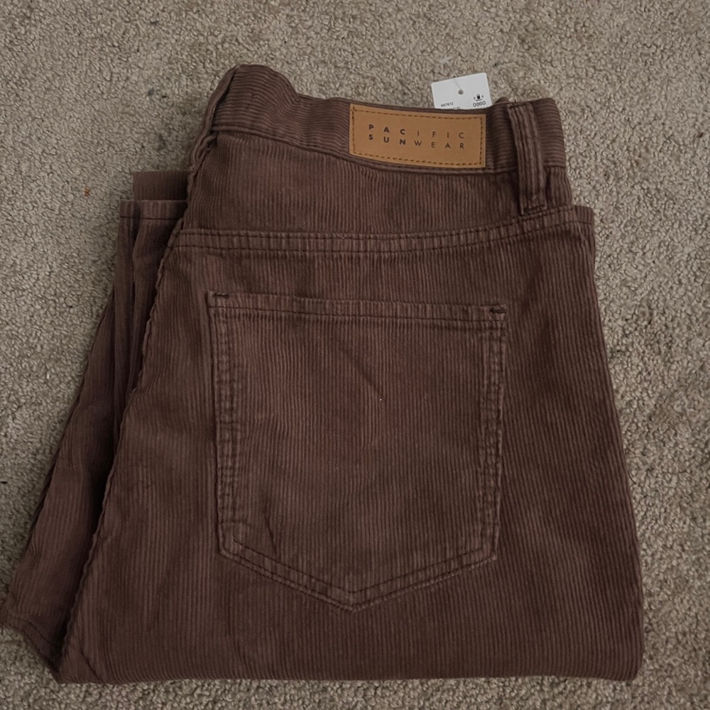 PacSun Women's Boot Cut Jeans in Brown - Picture 3 of 4